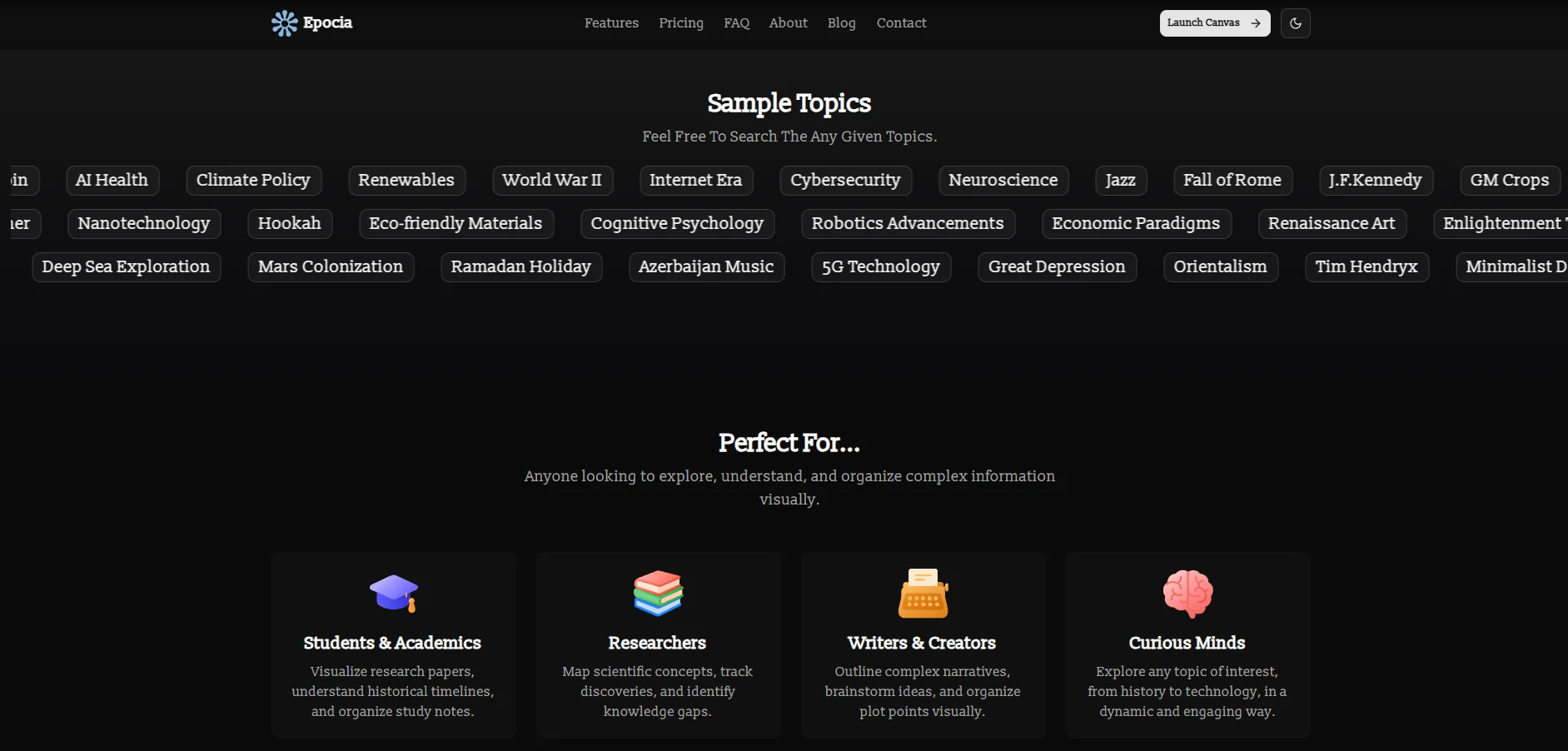General Website View